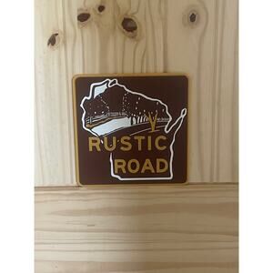 3D Printed Wisconsin Rustic Road Sign highway trail